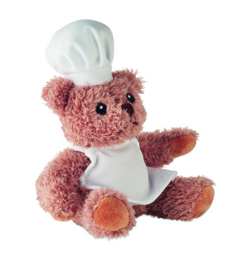 Logo trade advertising products image of: Teddy bear plush chef