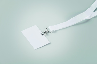 Logo trade promotional products image of: Lanyard badge 54 x 86mm