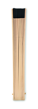 Logo trade advertising products picture of: Wooden hand fan