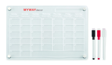 Logotrade promotional giveaways photo of: Magnetic acrylic planner