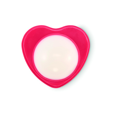 Logo trade promotional merchandise photo of: Heart shape vegan lip balm