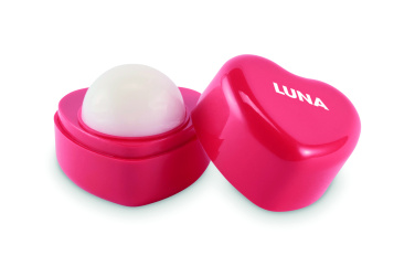 Logotrade promotional item picture of: Heart shape vegan lip balm