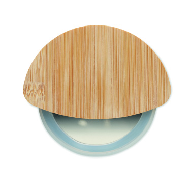 Logo trade promotional merchandise picture of: Round bamboo pizza cutter