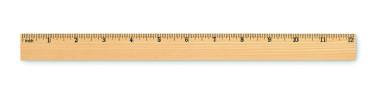 Logo trade promotional merchandise photo of: Wooden ruler 30cm
