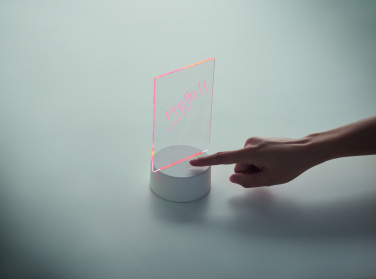 Logo trade promotional giveaway photo of: Light-up LED memo board