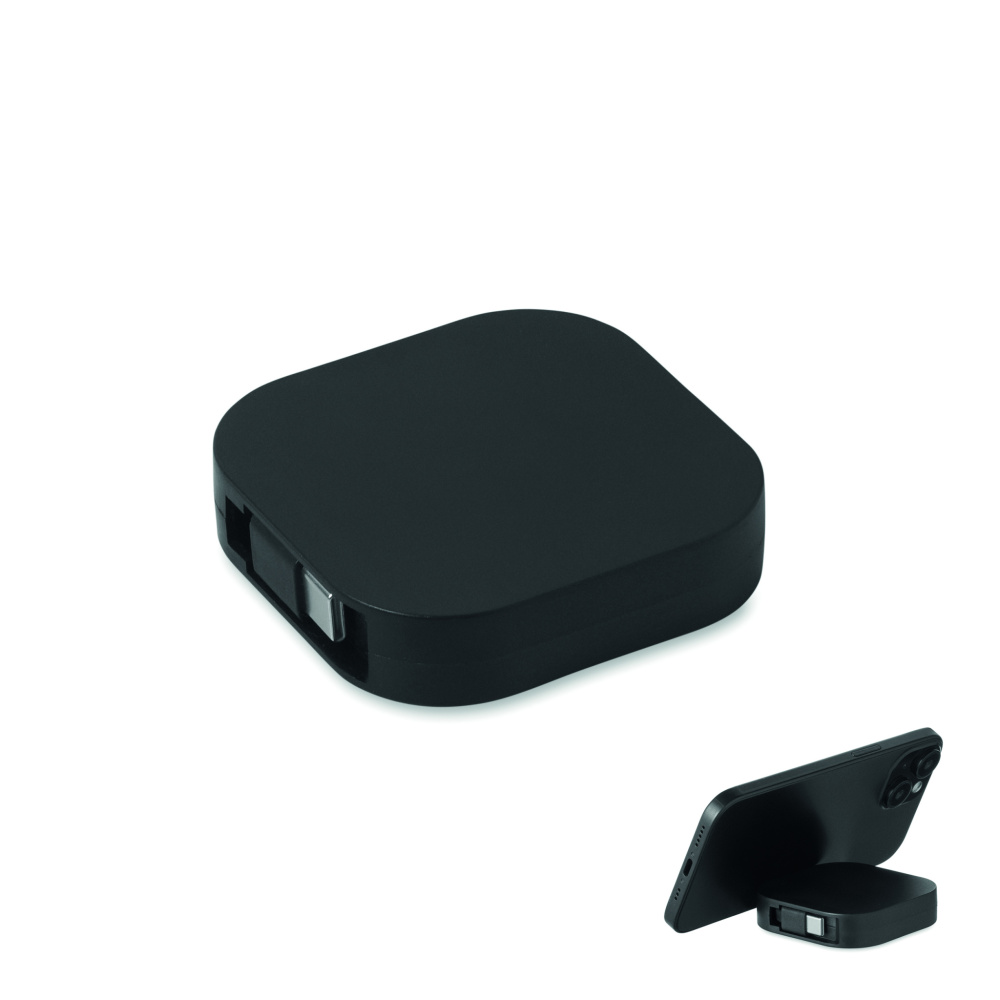 Logo trade promotional items image of: 100W retractable charging cable