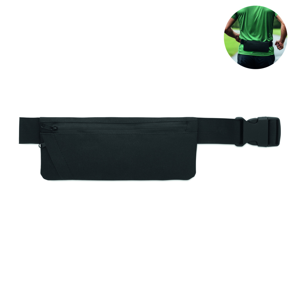 Logo trade business gift photo of: Sports waist bag 600D RPET