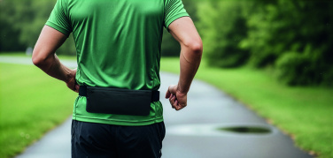 Logo trade promotional giveaways picture of: Sports waist bag 600D RPET