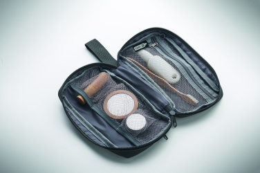 Logo trade promotional giveaways image of: Toiletry bag 600D RPET
