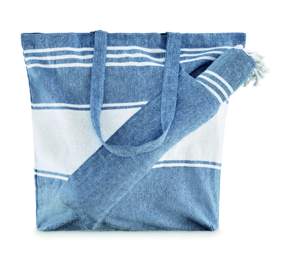 Logo trade advertising products picture of: Beach bag with hammam towel