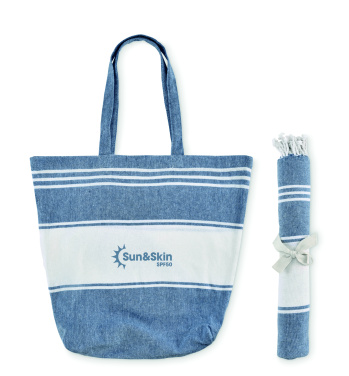 Logotrade promotional products photo of: Beach bag with hammam towel