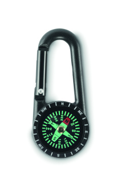 Logo trade promotional merchandise image of: Outdoor compass with carabiner