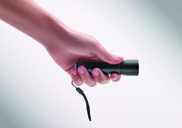 Logo trade promotional giveaways image of: Aluminium rechargeable torch