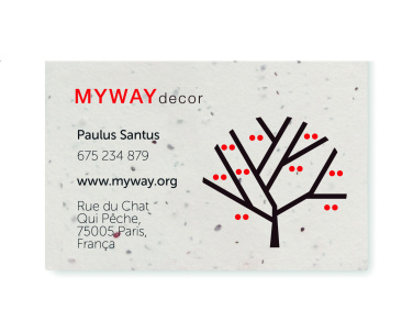 Logotrade advertising products photo of: Wildflower seed business card.