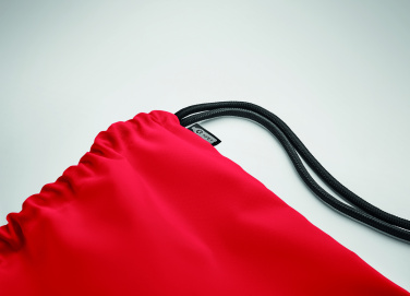 Logo trade corporate gifts image of: Large drawstring bag 300D RPET