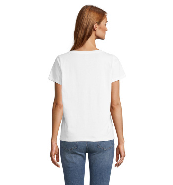 Logo trade corporate gift photo of: REGENT V T-SHIRT WOMEN