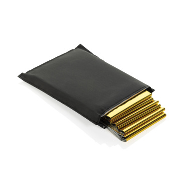 Logo trade promotional products picture of: Solra emergency blanket in RCS recycled RPET pouch