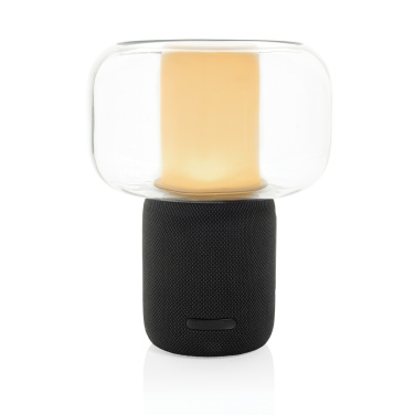 Logo trade promotional merchandise photo of: Lux RCS recycled plastic 10W speaker lamp