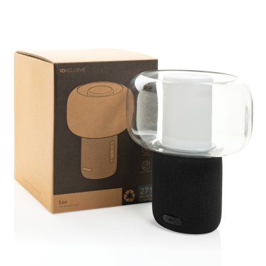 Logo trade promotional giveaway photo of: Lux RCS recycled plastic 10W speaker lamp