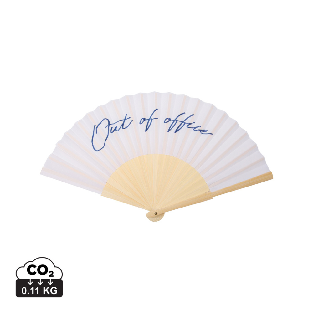 Logo trade corporate gifts picture of: VINGA Out of office hand fan
