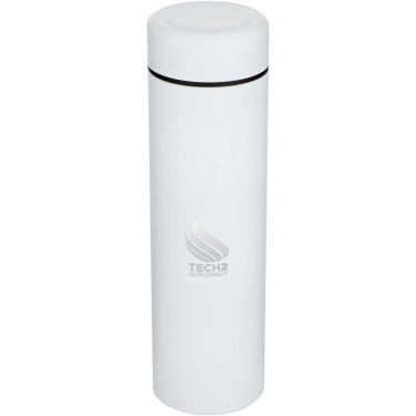 Logo trade advertising products image of: Taylor 450 ml double wall stainless steel flask with tea strainer