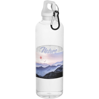Logotrade promotional item image of: Oregon 750 ml RCS recycled plastic water bottle with carabiner