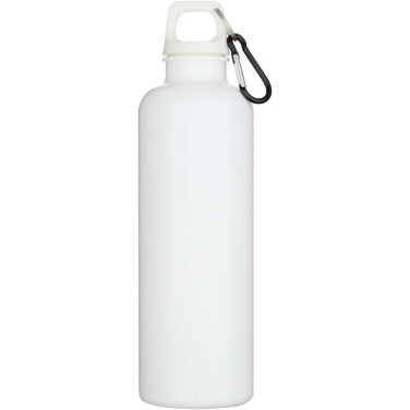 Logo trade promotional product photo of: Oregon 750 ml solid colour RCS recycled plastic water bottle with carabiner