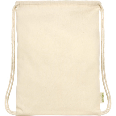Logo trade advertising products picture of: Odisha 100 g/m² OCS organic drawstring bag 5L