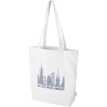 Logotrade corporate gift image of: Odisha 180 g/m² OCS organic wide bottom tote bag 11L 