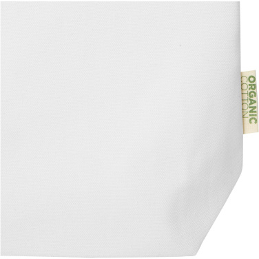 Logo trade promotional item photo of: Odisha 180 g/m² OCS organic wide bottom tote bag 11L 