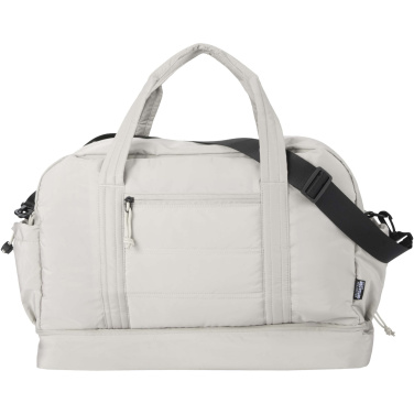 Logo trade promotional gifts picture of: Puffer GRS recycled duffel bag with insulated bottom 30L 
