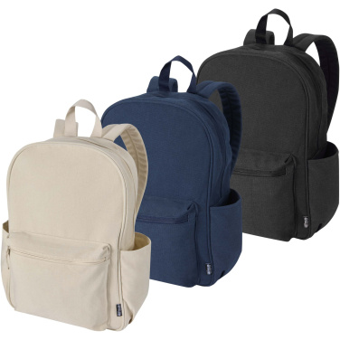Logo trade promotional merchandise picture of: Recanvas 15.6” GRS recycled city backpack 16L
