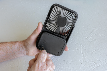 Logotrade corporate gift picture of: Aervina RCS recycled plastic re-chargeable desk fan