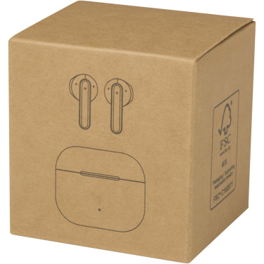 Logo trade promotional item photo of: Altais recycled plastic True Wireless Bluetooth® headset