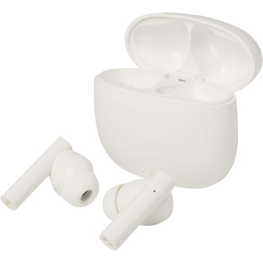 Logotrade promotional gift image of: Alterf recycled plastic True Wireless Bluetooth® headset with silicone eartips