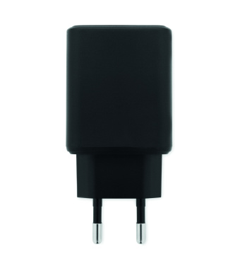 Logo trade business gift photo of: EU 2-pole wall adapter/charger