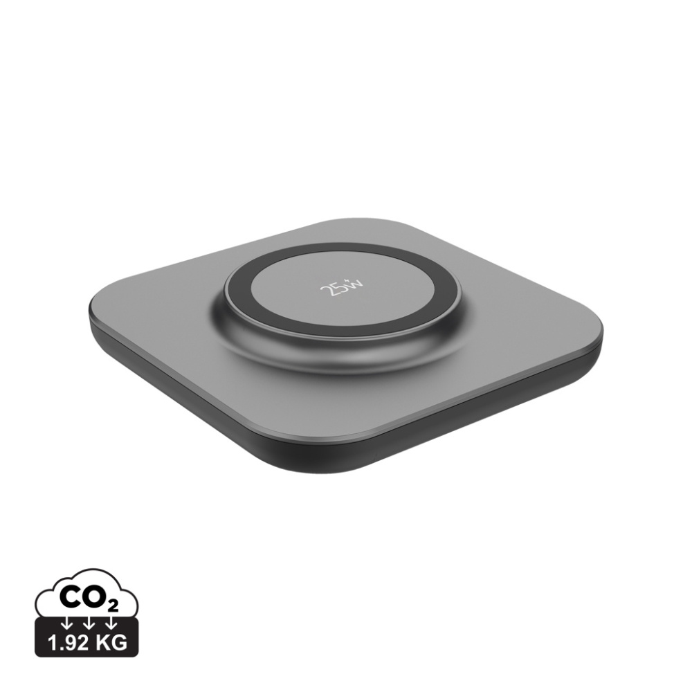 Logo trade promotional giveaways picture of: Quantum ultra-fast 25W magnetic wireless charging pad