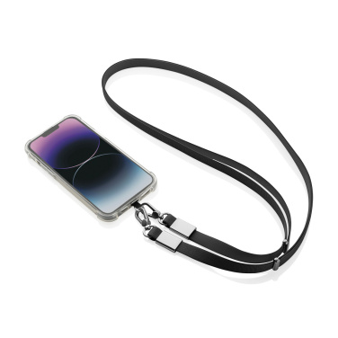 Logo trade promotional merchandise image of: Nivo RCS recycled PET Crossbody lanyard