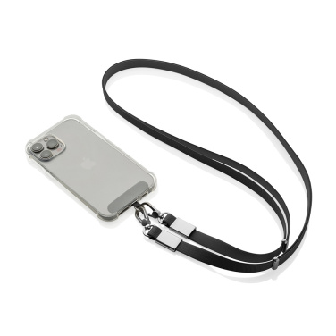 Logotrade promotional merchandise picture of: Nivo RCS recycled PET Crossbody lanyard