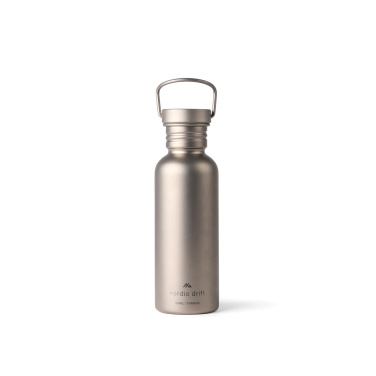 Logo trade promotional product photo of: Nordic Drift Trail Ultra Light Titanium 600ml Water Bottle