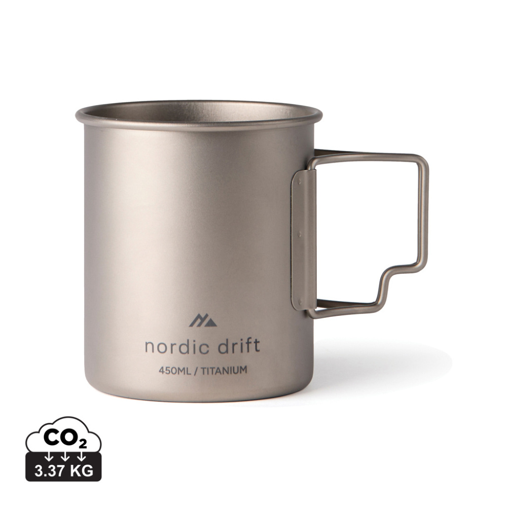 Logo trade promotional merchandise image of: Nordic Drift Trail Ultra Light Titanium 450ml Cup