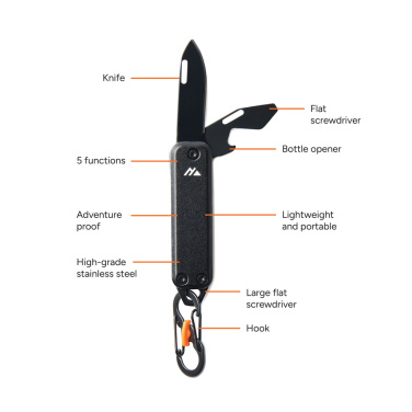 Logo trade promotional items image of: Nordic Drift Adventure keychain tool