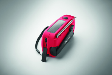 Logo trade promotional items image of: Portable radio SOS with LED torch