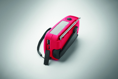 Logo trade advertising products picture of: Portable radio SOS with LED torch