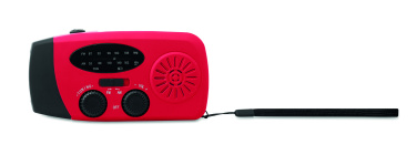 Logo trade promotional giveaway photo of: Portable radio SOS with LED torch