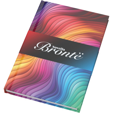 Logotrade promotional products photo of: Novella Brontë A5 glossy hard cover notebook - 100 sheets