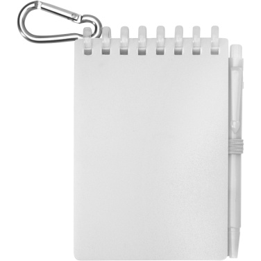 Logotrade promotional item picture of: Lig Mini recycled outdoor soft cover notebook and ballpoint pen set (black ink)