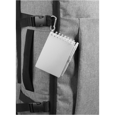 Logotrade promotional giveaways photo of: Lig Mini recycled outdoor soft cover notebook and ballpoint pen set (black ink)