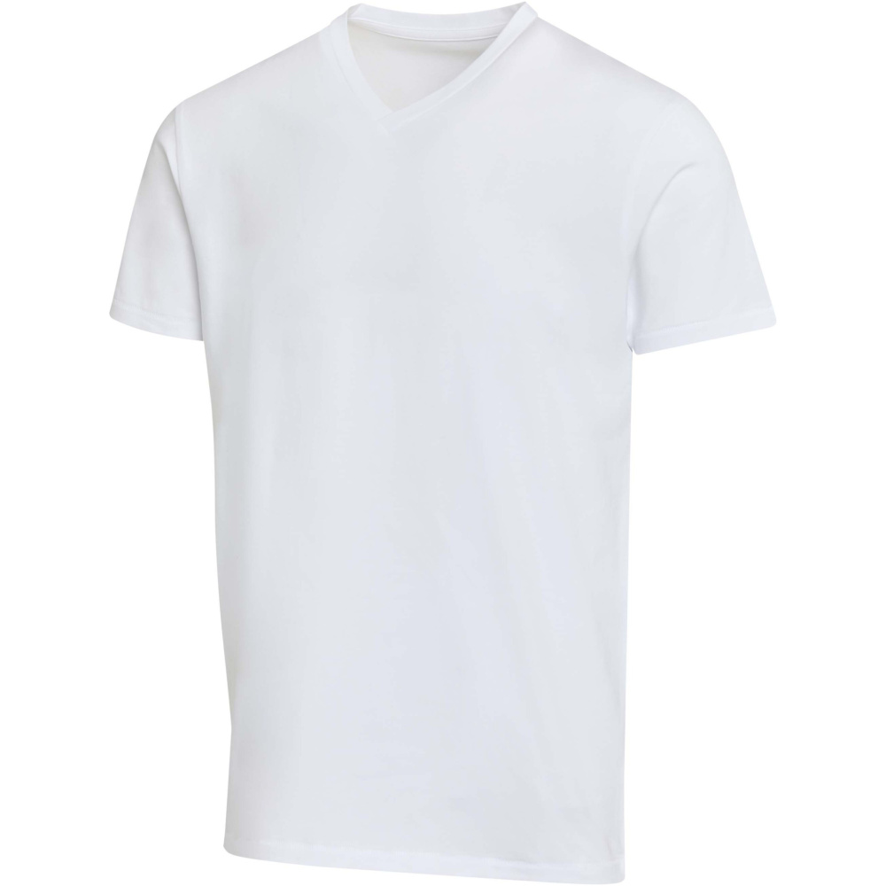 Logo trade promotional products picture of: Balfour 200 g/m² short sleeve v-neck unisex OCS organic t-shirt