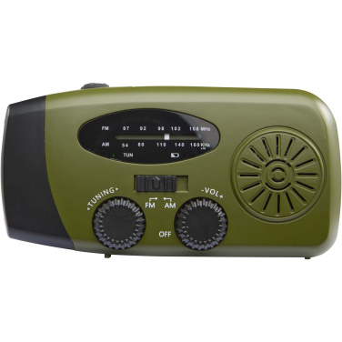 Logo trade promotional gift photo of: Avior RCS recycled plastic emergency radio